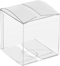 25/50/106 Packs Clear Gift Boxes, Clear PET Plastic Boxes Transparent Packing Box Favor Square Boxes for