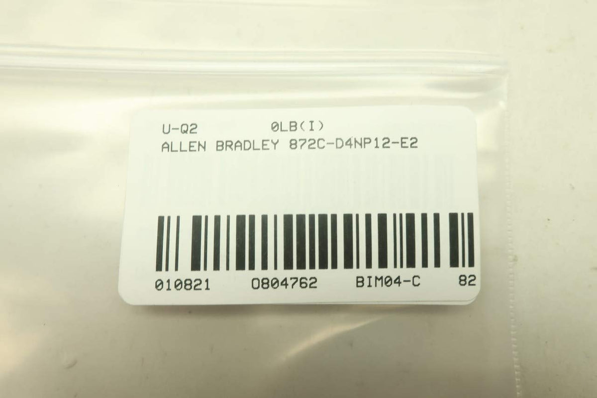 ALLEN BRADLEY 872C-D4NP12-E2 INDUCTIVE Proximity Sensor 10-30V-DC