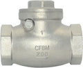 1" Stainless Steel SS316 Swing Check Valve,NPT Female x Female Thread,WOG 200 PSI PN16 CF8M
