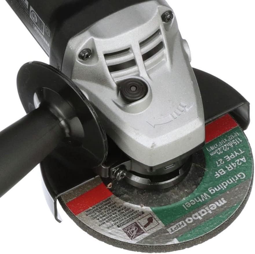 4-1/2-Inch Angle Grinder, Includes 5 Grinding Wheels & Hard Case, 6.2-Amp Motor, Compact & Lightweight, G12SR4