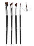 4Pcs Eyeliner Eyebrow Brush Set, Ultra Thin Precision Tool
