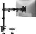 Single Monitor Mount, Monitor Arm for 13”-32” Monitors up to 17.6 lbs, Adjustable Stand with 16” Max Height, Desk