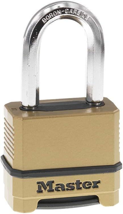 2 Pack & 1 Pack Heavy Duty Weatherproof Combination Locks with Boron-Carbide Shackles