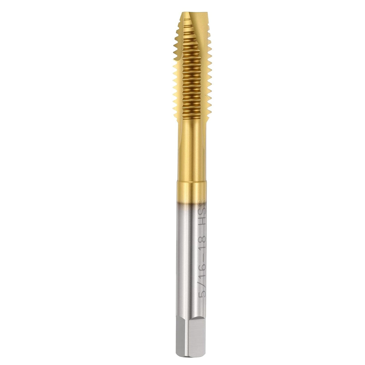 5/16-18 UNC Spiral Point Tap M2 High Speed Steel Titanium