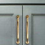 1 Pack 18 inch Hole Center Appliance Handle Pull Brushed Brass - Heavy Duty Solid Vintage Aged Drawer Hardware