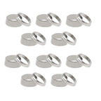 Yoebor Stainless Steel 304 Compression Ferrule 1/2" OD Sleeve Ring 10 Pairs