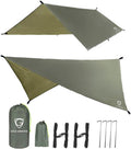 Rainfly Tarp for Hammock and Tent, 12x10ft Waterproof Lightweight Camping Accessories, Survival Gear