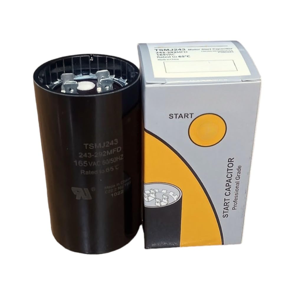 for Titan Pro TSMJ243 Motor Start Capacitor 243-292 MFD UF / 165 VAC