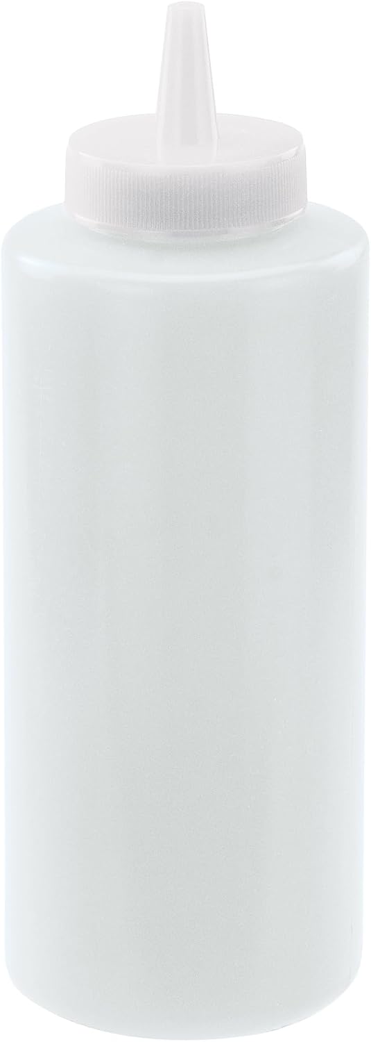 12 oz Clear Plastic Squeeze Bottles, 6pk (Set of 6)
