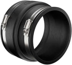 Fernco P1002-46 Flexible PVC Sewer Drain Pipe Coupling for Clay to Cast Iron, Plastic or Steel Plumbing Waste Connections 4" x 6"