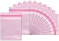 Anti-Static Seal Top Plastic Bag 4.7 Mil 2" x 3" Pink 100Pcs