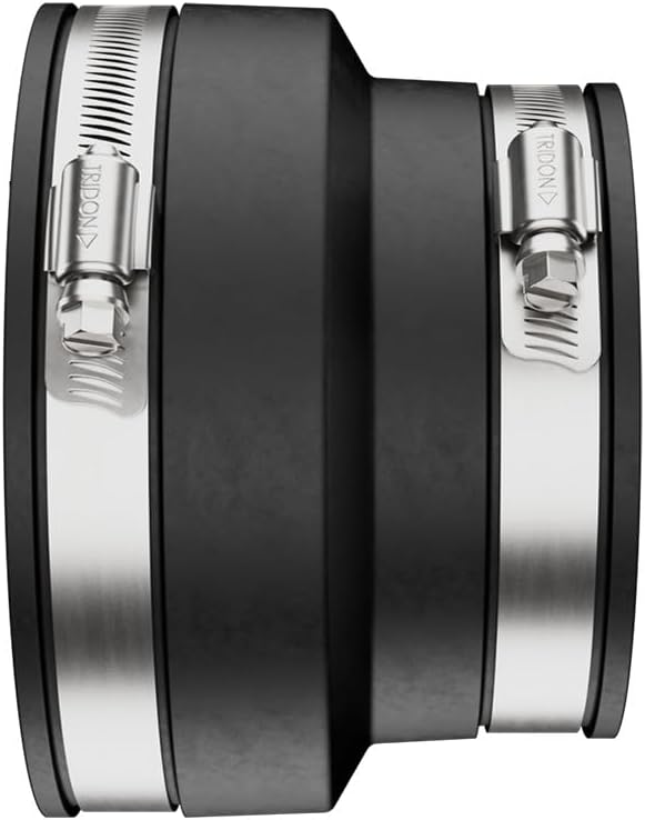 Fernco Inc. P1002-44 4-Inch Clay To 4-Inch Cast Iron Or Plastic Coupling