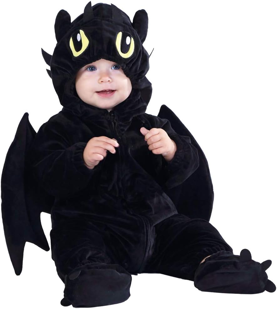 Baby Dragon Costume, Infant Animal Onesie, Toddler Cosplay Boy Girl 45T | Newborn Pajamas Clothes Sleepwear Kids to