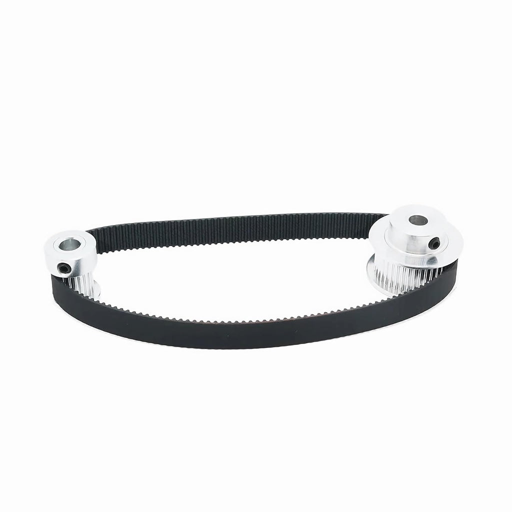 GT2 Timing Belt, 6mm Closed Loop Rubber Belt, Length 200mm, Width 6mm, Pitch 2mm, 2GT Synchronous Belts 3D Printer Belt, Black Loop Drive Belt 10pcs (200MM)