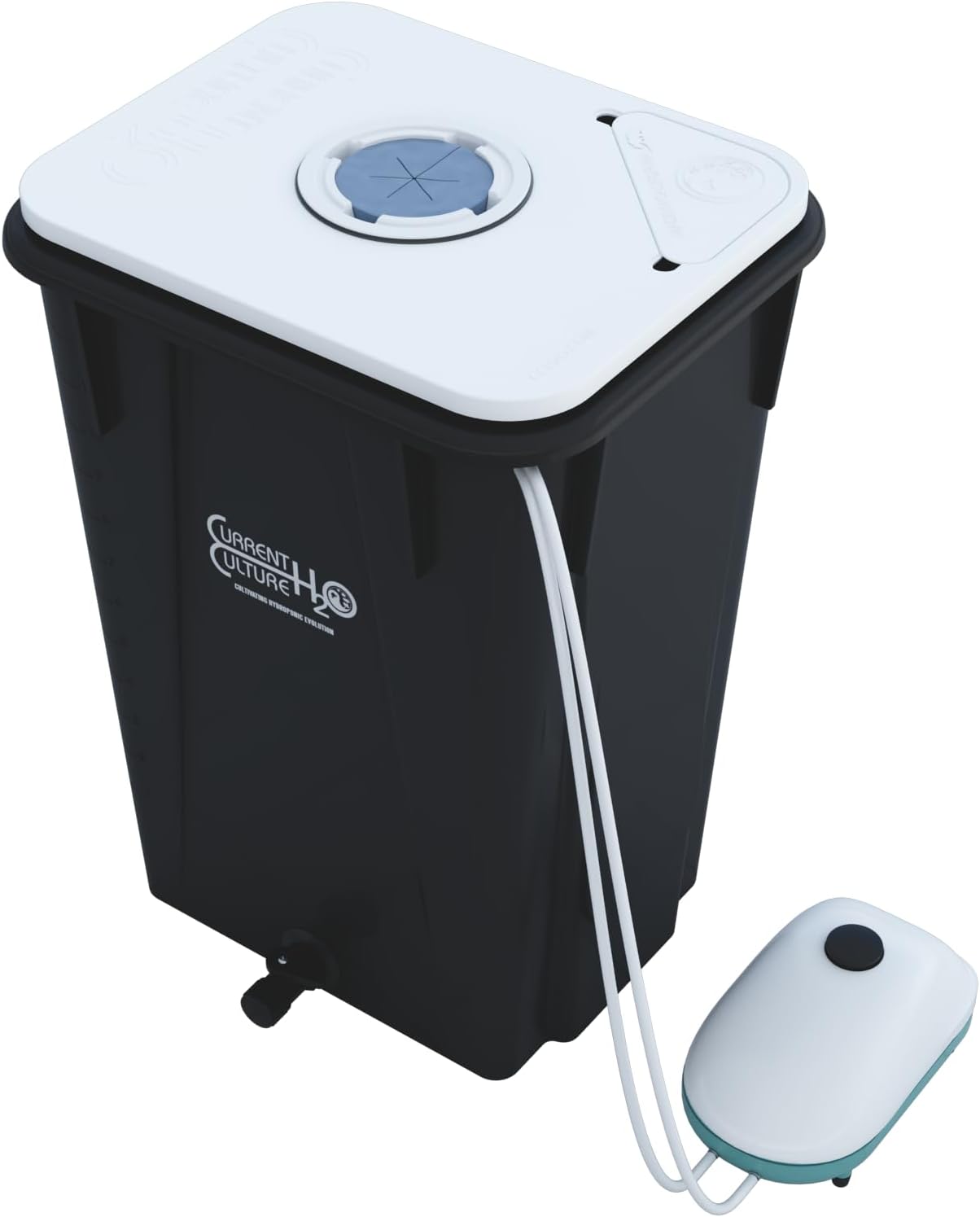Deep Water Culture 13-Gallon - (1) Site | – Medium-Less DWC 13-Gallon (6) Site - Hydroponic System (18″L x 16″W)