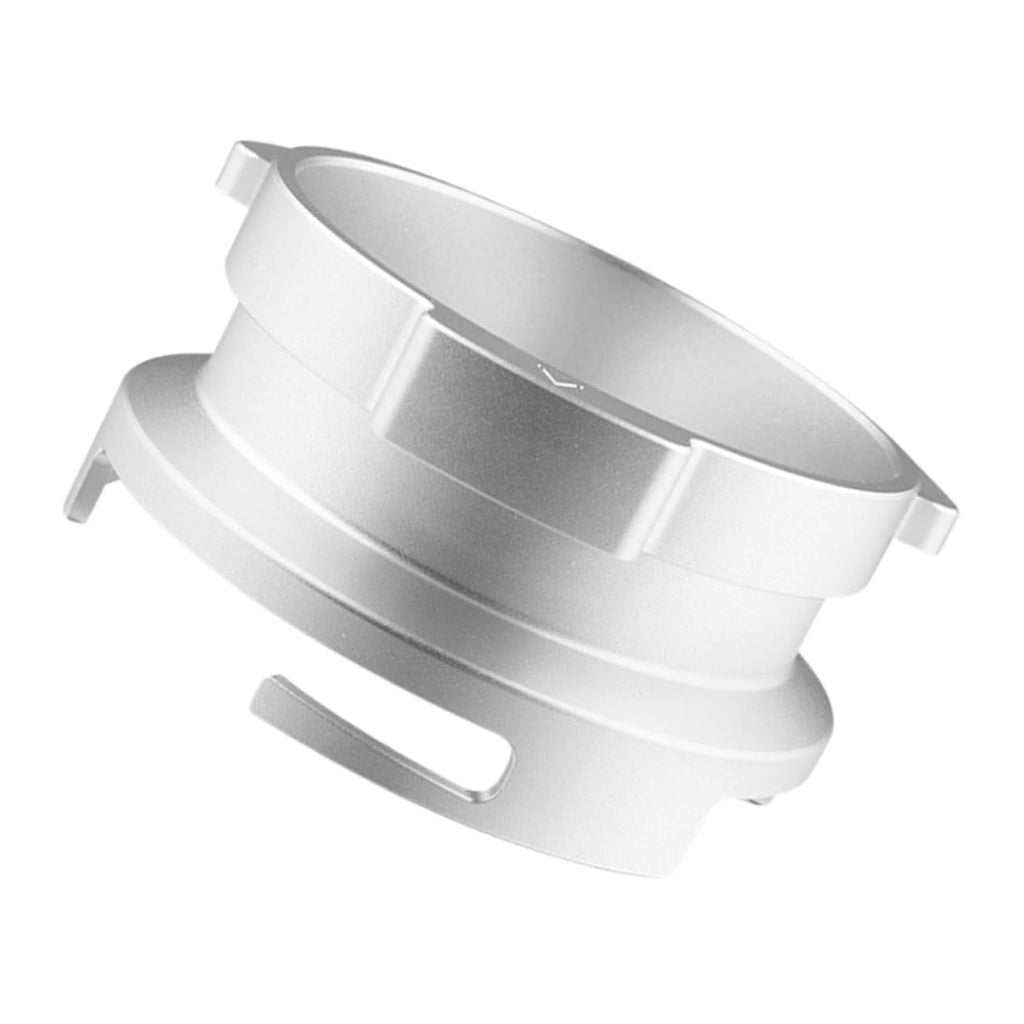 58mm Powder Dosing Ring for Coffee Machine Handle, Silver Alloy