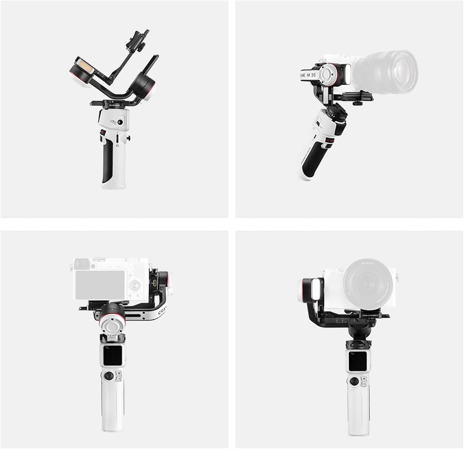 Crane M3S Combo Gimbal Stabilizer for Smartphone Mirrorless DSLR Camera Action Camera,3-Axis Gimbal for iPhone Gopro