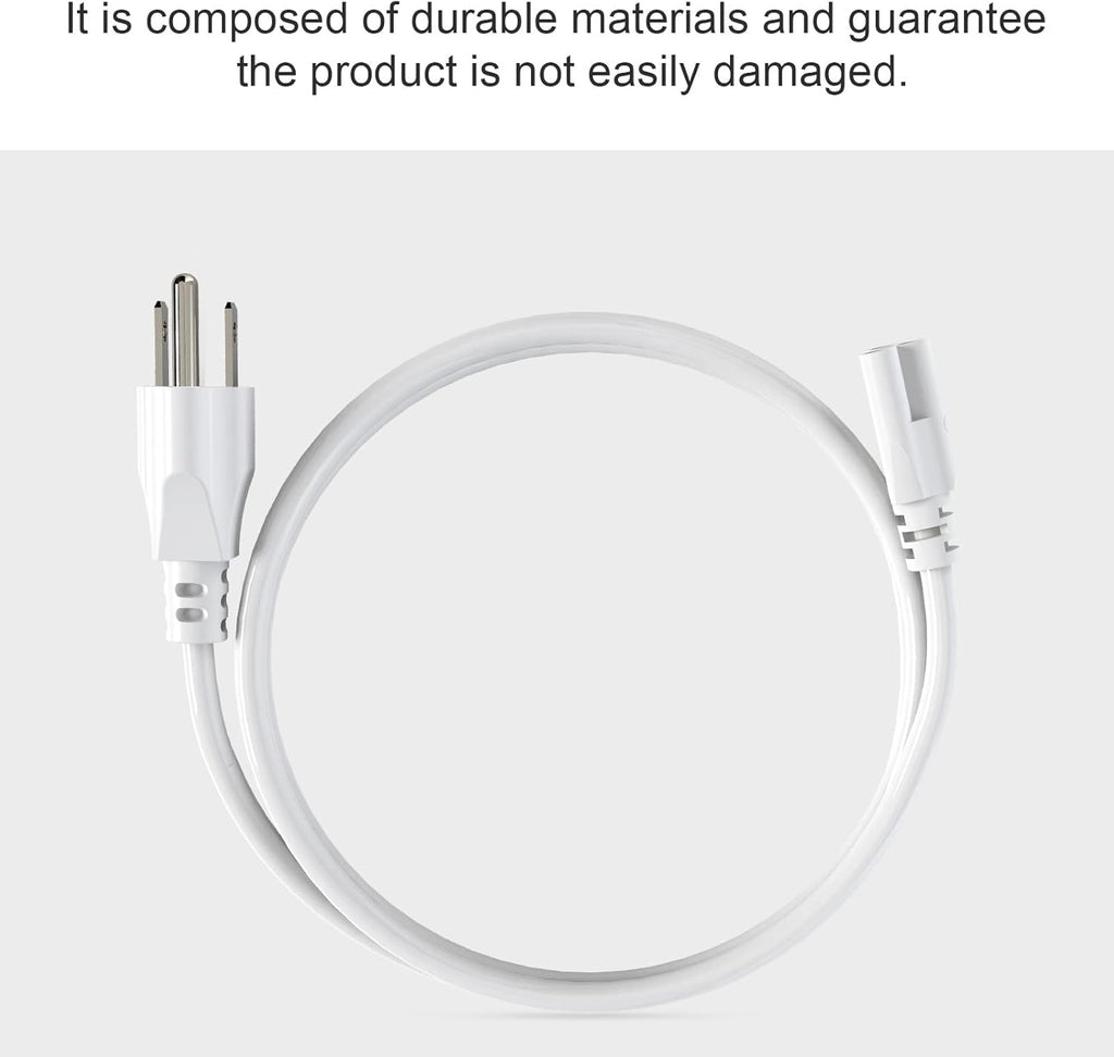 5FT Plug Power Cord T5 T8 LED Tube Power Cable,5FT 3-Outlet Power Cord for LED Shop Lights