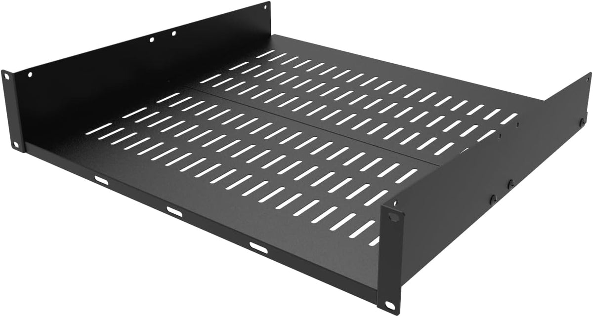 2U 16" Server Rack Shelf for 19-inch Network Rack or Cabinet