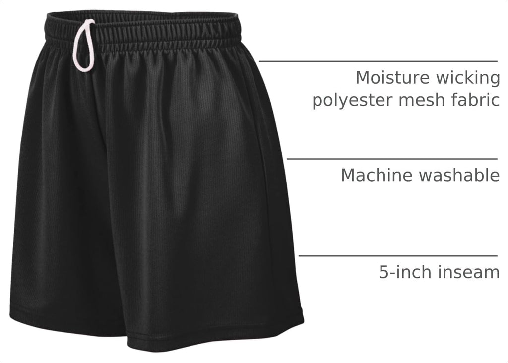 Girl's Moisture-Wicking Mesh Athletic Teen Workout Sports Shorts