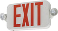 Basics LED Exit Sign and Emergency Light Combo, White