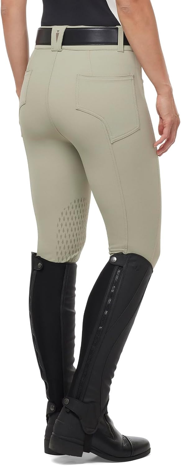 Women's K-Flex Knee Patch Riding Breeches – Stylish Horse Riding Pants with Stretch and Secure Silicone Grip