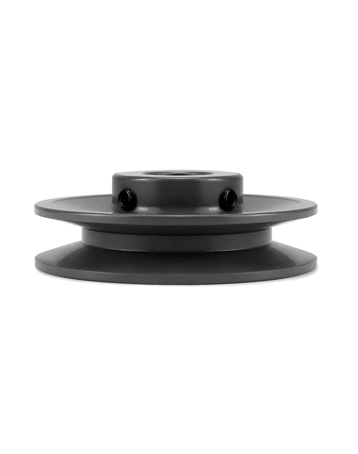 QWORK BK401 V-Belt Pulley 1" Bore, Cast Iron Single Groove Web Sheaves, 3.95" Outer Diameter, 6330 RPM, High Wear and Galling Resistance A Belt Section