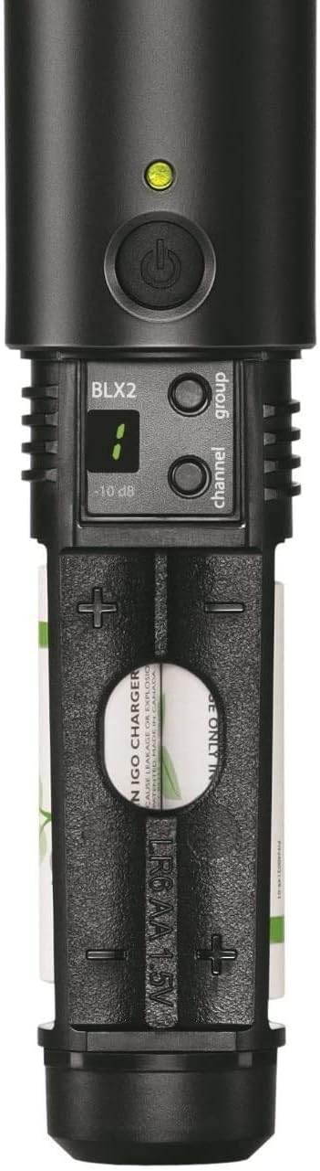 BLX288/PG58 Dual Wireless Vocal System - H11 Band | 14-hour battery and 300 ft UHF range with two PG58 handheld vocal