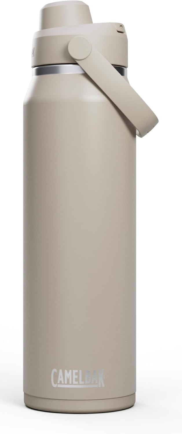 Thrive Chug Insulated Stainless Steel Water Bottle, Cold Retention with High Flow Lid for Everyday Hydration and