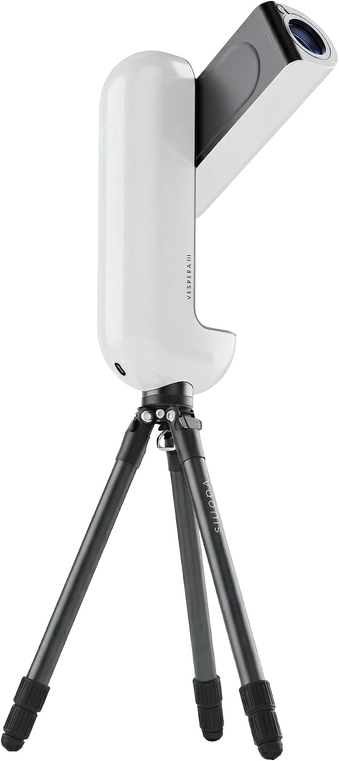 Smart Telescope for Adults & Beginners - Auto-Tracking, Live Stacking, 11h Battery, 115GB Storage, Auto