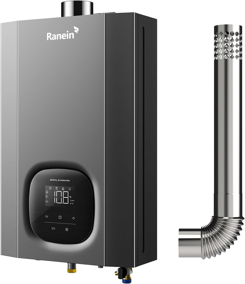 Propane Tankless Water Heater, 4.3 GPM, 100,000 BTU, Indoor | Endless hot water for whole home, 3-4 water points