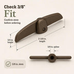 H 3625 3/8 In. Bronze Tee Handle Casement Operator (2 Pack)