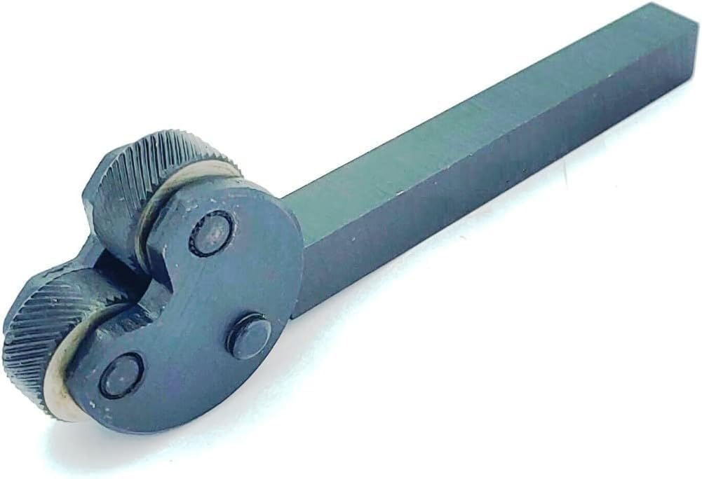 Buyohlic Pivot Head Knurling Tools Pattern 1/2" Sq. Shank (Pitch 2.0 mm)