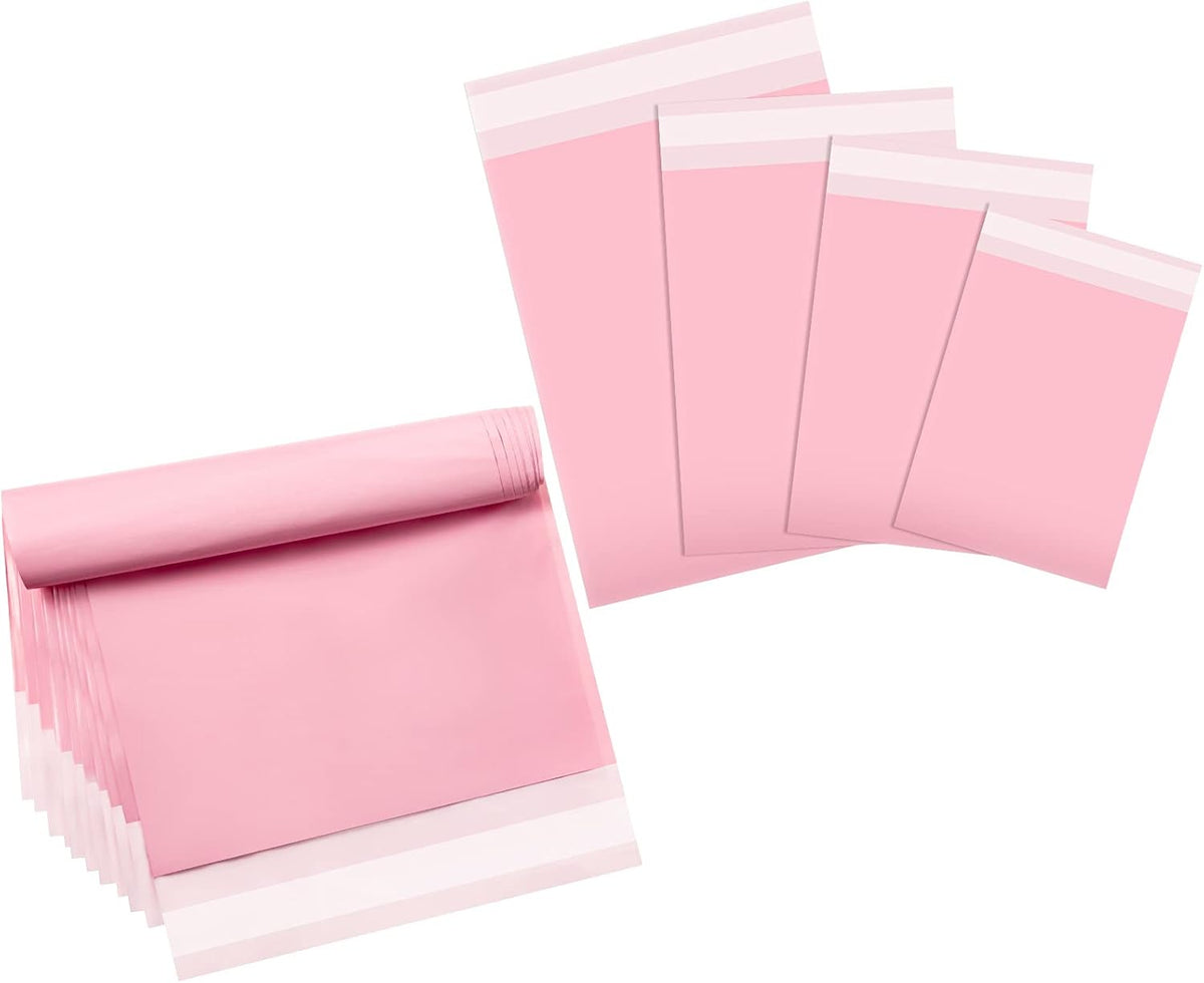 Poly Mailer, 13 x 17 In, 15 x 20 In, 16 x 22 In, 18 x 24 in, Pink
