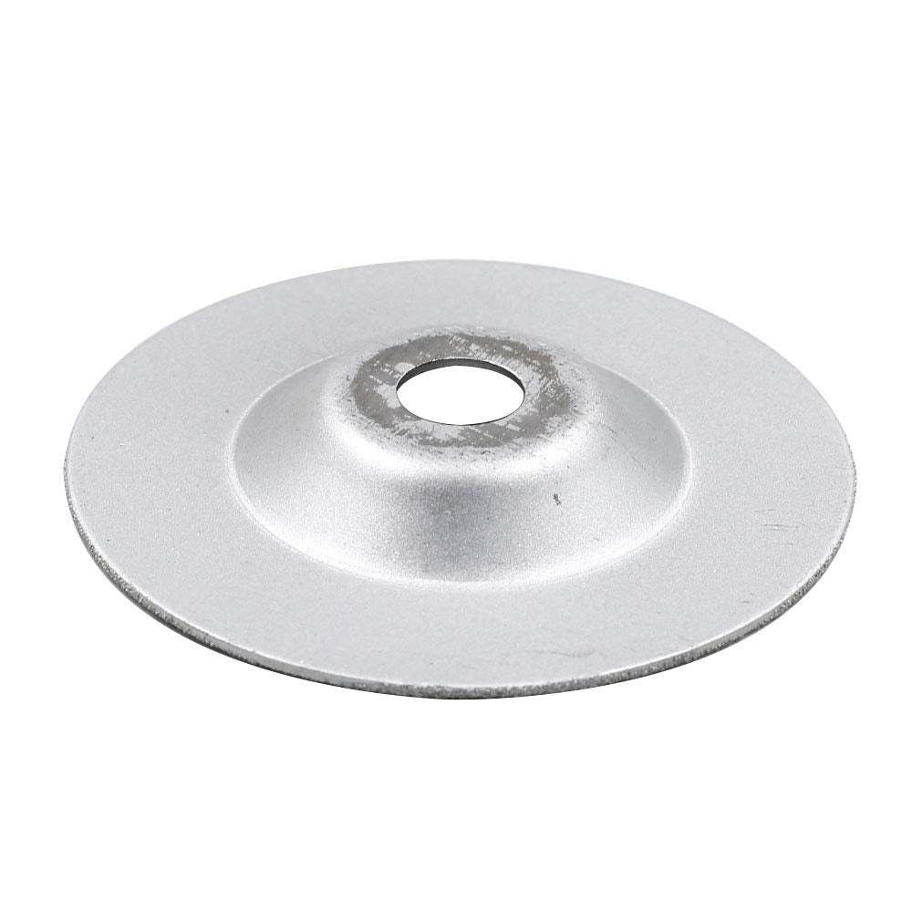 4 Inch Diamond Grinding Cup Wheel for Granite Marble Iron Steel Masonry Convex Vacuum Brazed Grinding Disc Fits 5/8 Inch Arbor