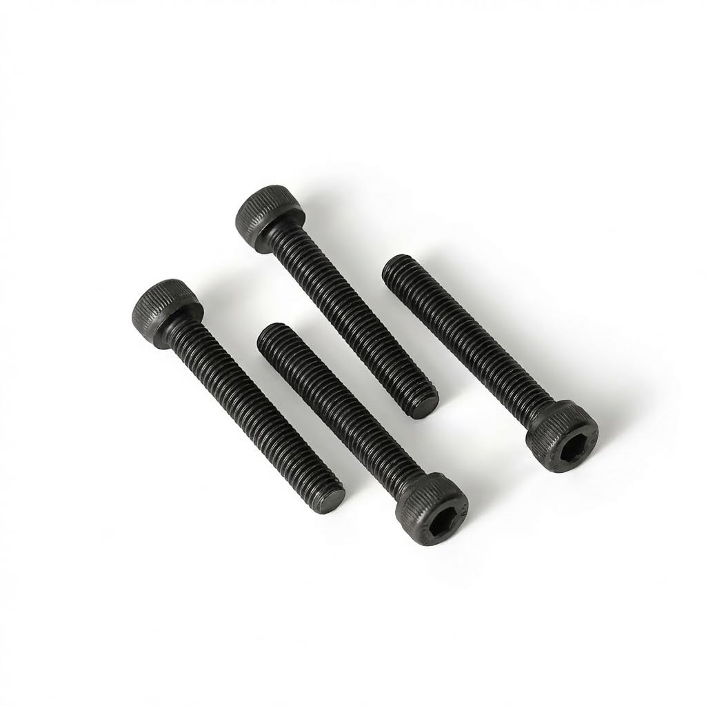 M6 x 20mm (30 Pack) Socket Head Cap Screws Bolts, Black Oxide 304 Stainless Steel 18-8, Allen Socket Drive, Full Thread, Bright Finish