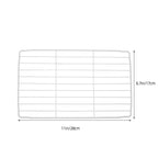 2 Pcs White Iron Freezer Shelf Wire Rack Divider for Home Use
