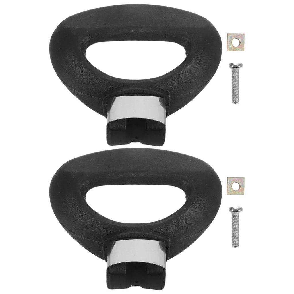 OUNONA Pot Side Handle Replacement Bakelite 2pcs Black