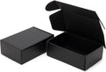 6x4x2 Inches Small Black Shipping Boxes 25 Pack - Corrugated Cardboard Mailing Box for Small Business, Tab Locking