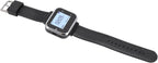Wireless Calling System with 1 Watch Receiver and 5 Pagers, Rechargeable Queue Pager Alert for Restaurant, 100-240V Plug