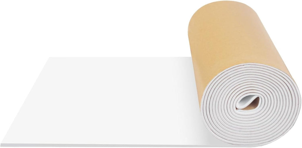 Neoprene Foam Padding with Adhesive Closed Cell Foam, White