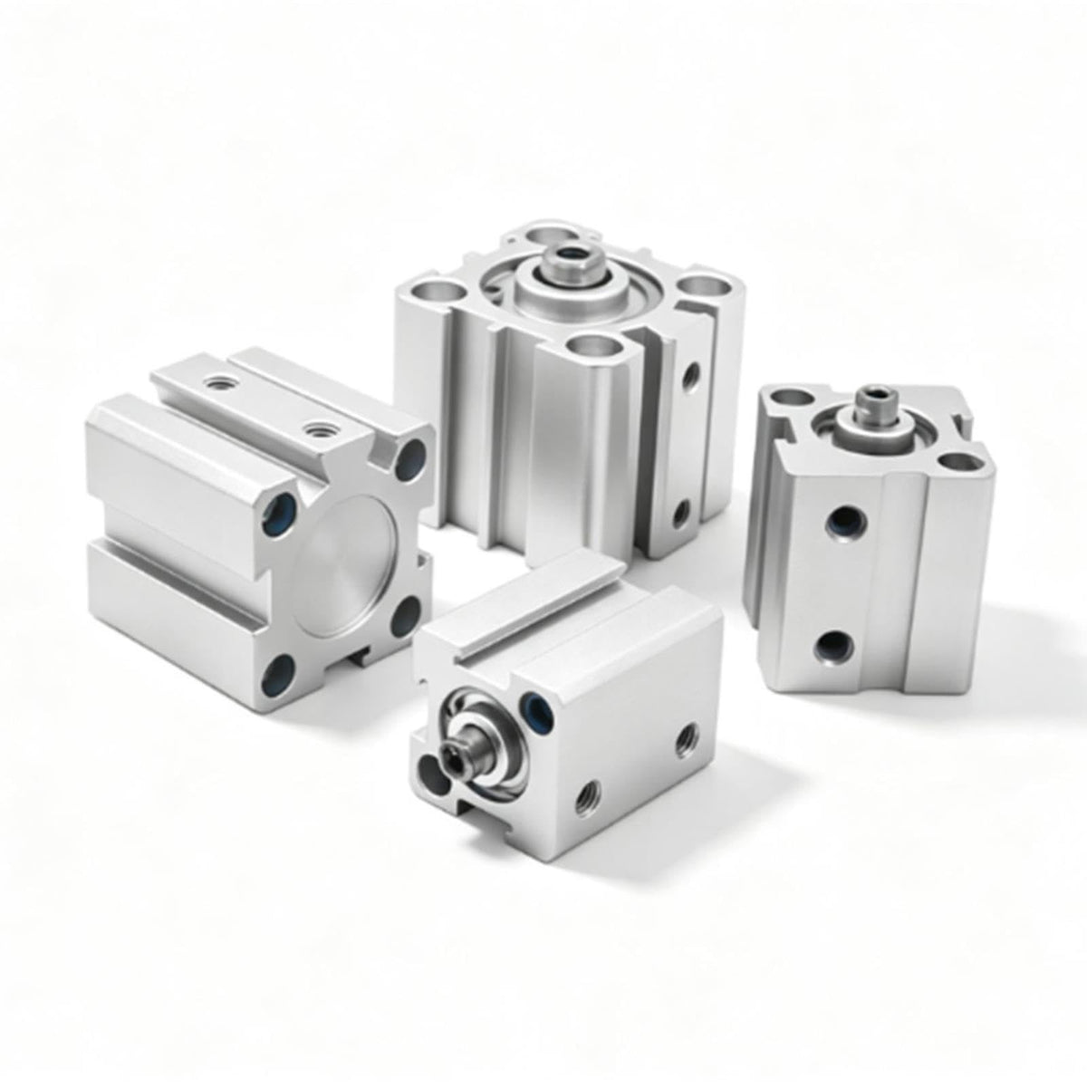 SDA Thin Pneumatic Air Cylinder, Double Acting, 5-100mm Stroke, 12-100mm Bore(Stroke 100mm,Bore 20mm)