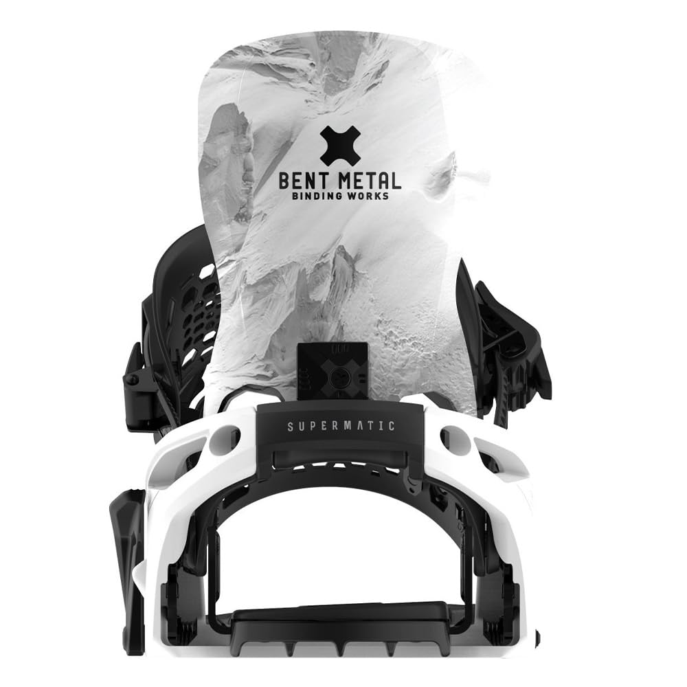 Lightning Supermatic Snowboard Bindings White M