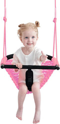 Toddler Swing & 2-in-1Baby Swing - Adjustable Rope Swing Seat for Kids Indoor & Outdoor Durable Backyard Swing Set