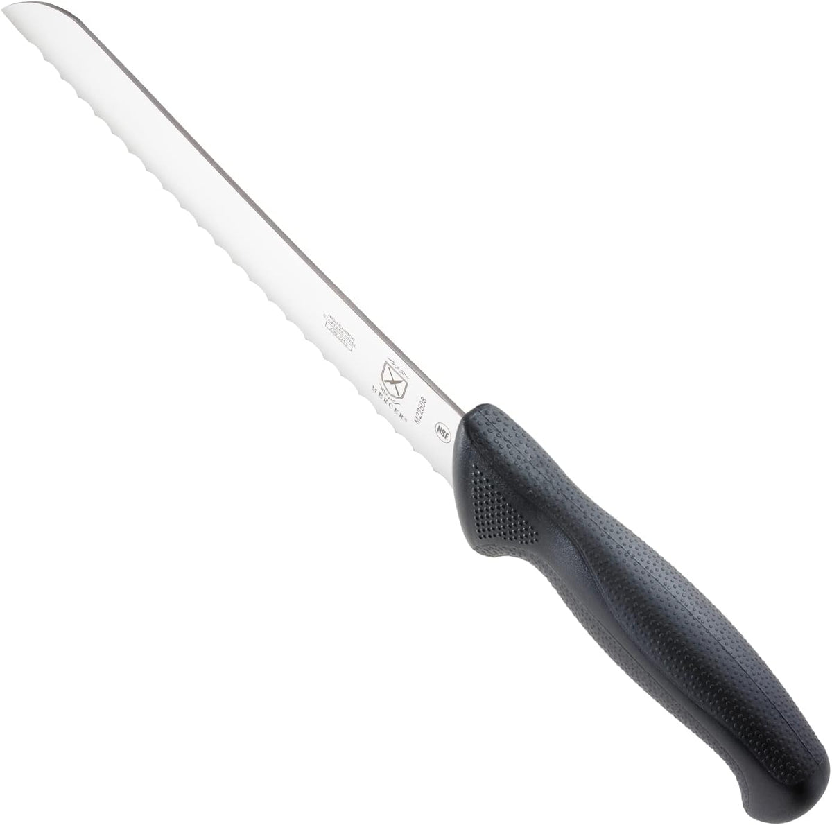 M22508 Millennia Black Handle, 8-Inch Wavy Edge, Bread Knife