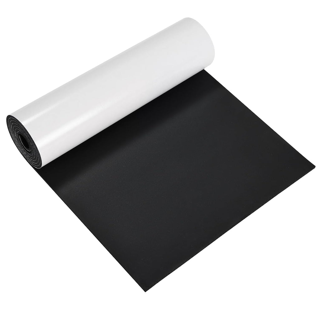 Neoprene Foam Sheet 12" x 59" x 1/8" Adhesive Backing Roll