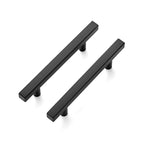 Matte Black Cabinet Hardware Square Pulls, 3.75 Inch, 30 Pack