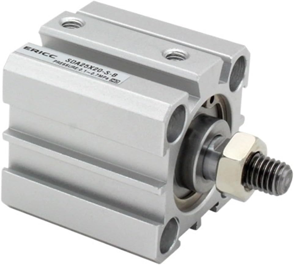 SDA50 Series Male Thread air Pneumatic Cylinder Double Acting Compact Cylinder Bore 50mm Stroke 5-100mm SDA50X100-B-S(SDA50x5-B)