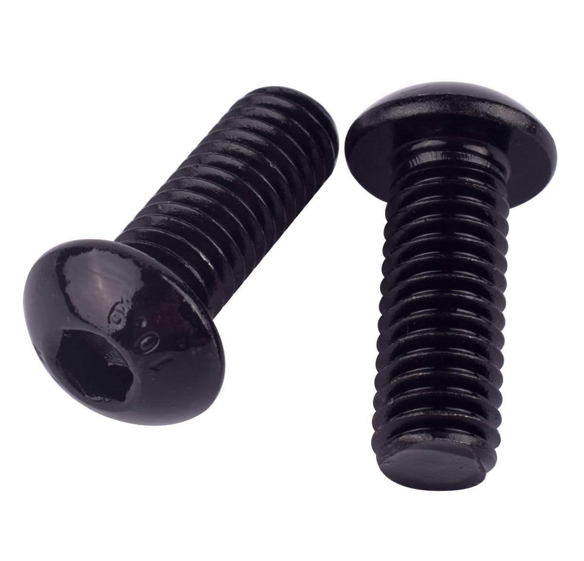 30PCS #8-32 x 3/4" Button Head Socket Cap Screws Bolts, Allen Hex Drive, Black Oxide Alloy Steel 10.9 Grade, UNC Machine Fully Thread