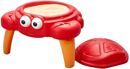 Step2 Crabbie Sand Table, Kids Sand Activity Sensory Table, 4 Piece Accessory Kit, Toddler Summer Outdoor Toys, Ages
